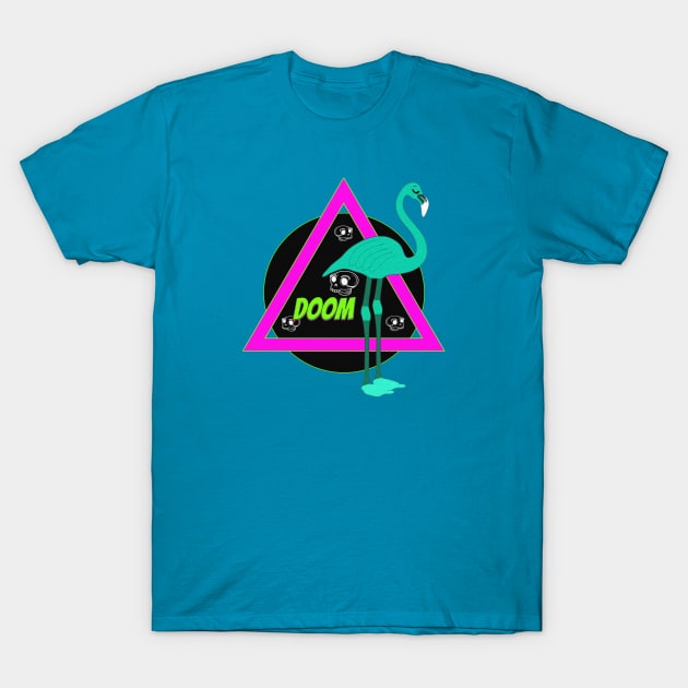 Doom Flamingo T-Shirt by Trigger413